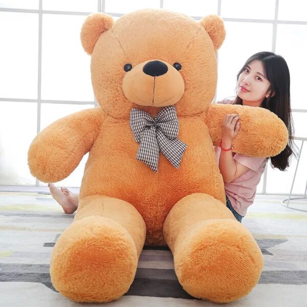 Bow Teddy Bear Plush – Soft Fluffy Teddy Bear with Bow, New Design Stuffed Animal Toy