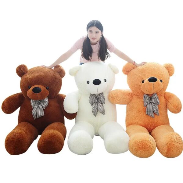 Bow Teddy Bear Plush – Soft Fluffy Teddy Bear with Bow, New Design Stuffed Animal Toy - Image 5