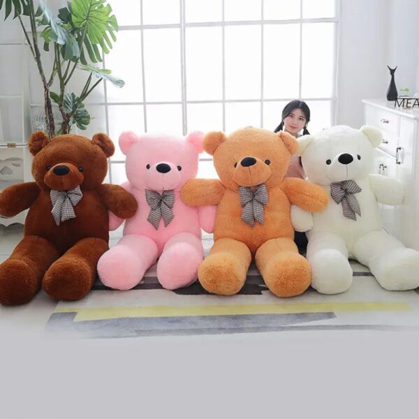 Bow Teddy Bear Plush – Soft Fluffy Teddy Bear with Bow, New Design Stuffed Animal Toy - Image 6