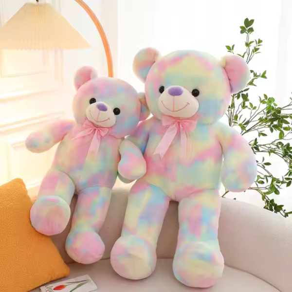 Rainbow Teddy Bear Plush Toy – Vibrant, Soft, and Lovable - Image 2