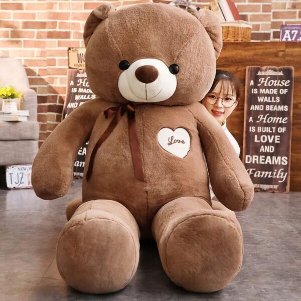 Ribbon-low-teddy-bear-darkbrown