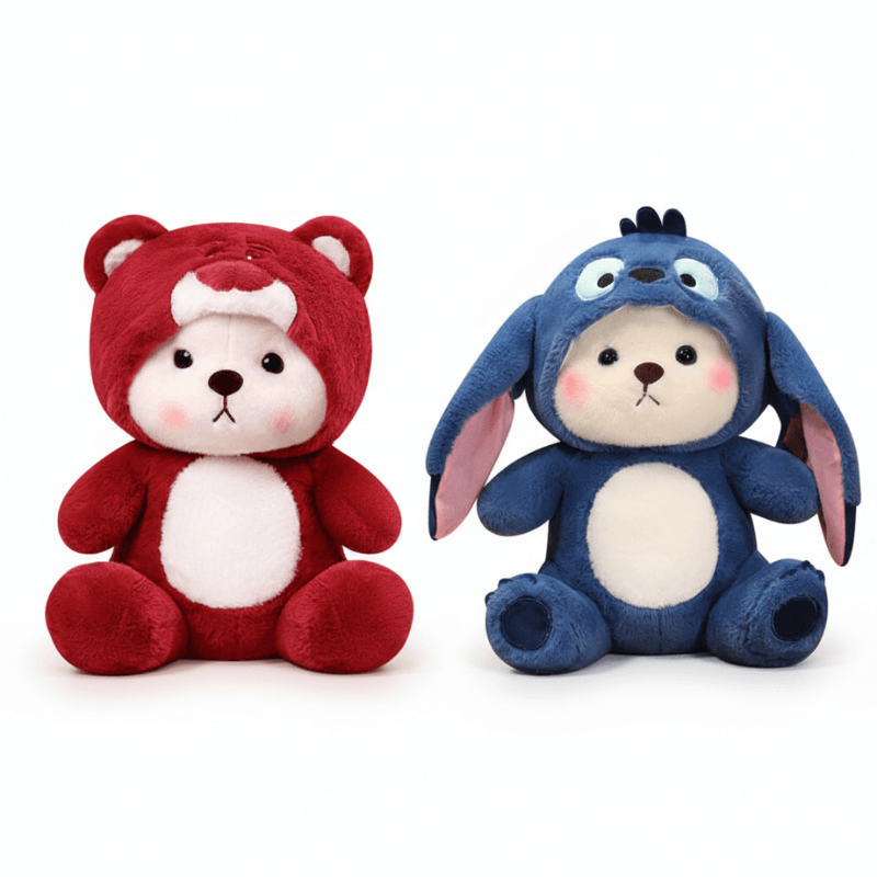 stitch teddy bears plush toy valentines gift strawberry cute bear doll stitch plush toy stuffed plush teddy bear